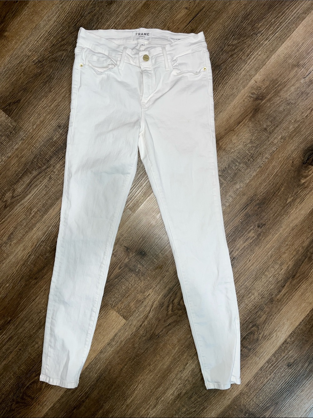 Frame Denim White Women's Skinny Jeans